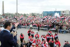 Asad nečekaně promluvil ke svým příznivcům v Damašku