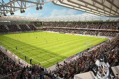 Nový fotbalový stadion FK Hradec Králové spojený s obchodním centrem