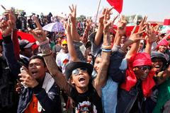 Předvolební mítink Megawati Sukarnoputri