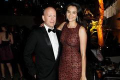 Zlaté Glóby - Bruce Willis s přítelkyní