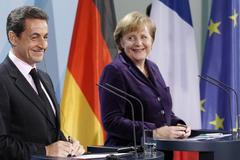Nicolas Sarkozy a Angela Merkelová