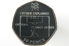 Ofsjad na 50 pencové olympijské minci