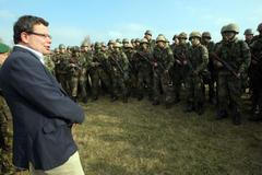 Vojenské cvičení ve Vyškově