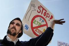 Demonstrace zdravotně postižených v Praze