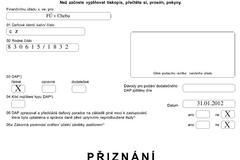 Daňové přiznání krok za korkem 1. strana 1. část