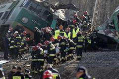 Srážka vlaků na jihu Polska