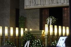 Pohřeb Lukáše Přibyla: katafalk