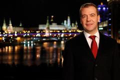 Tradiční novoročení projev Dmitrije Medveděva