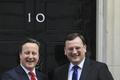 David Cameron a Petr Nečas v Downing Street 10