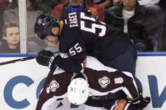 Edmonton - Colorado (Jan Hejda, Ben Eager, hit)