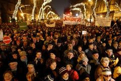 Maďarsko - demonstrace proti změně ústavy