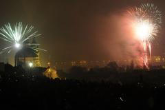 Praha ohňostroj 2012