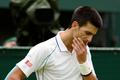 Novak Djokovič během utkání Wimbledonu 2012