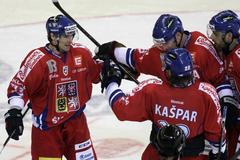 České hokejové hry Česko - Švédsko (Radost Petra Průchy)