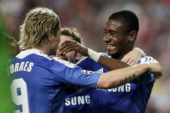 Fernando Torres a další hráči Chelsea