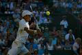 Lukáš Rosol během utkání Wimbledonu 2012 proti Rafaelu Nadalovi