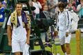 Lukáš Rosol slaví výhru nad Rafaelem Nadalem, Wimbledon 2012