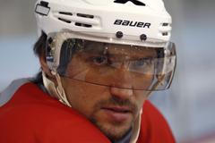 Trénink Washington Capitals před sérií s New York Rangers. Přísný Ovečkin