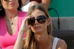 Ester Sátorová, přítelkyně Tomáše Berdych, na French Open