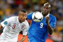 během čtvrtfinálového utkání mezi Anglií a Itálií ne Euru 2012