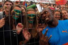 Usain Bolt na Zlaté tretře 2012