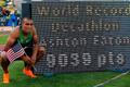 Ashton Eaton s hodnotou nového světového rekordu