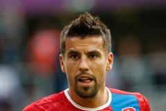 Milan Baroš v utkání Řecko - Česká republika na Euru 2012