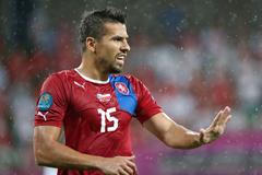 Milan Baroš v utkání s Polskem