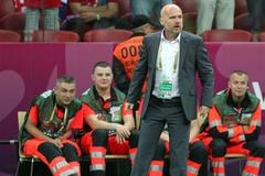 Michal Bílek v zápase s Portugalskem