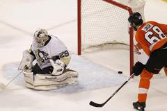 Philadelphia - Pittsburgh (Jágr, Fleury, gól)