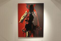 Zničený kontroverzní portrét prezidenta JAR