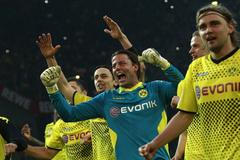 Borussia Dortmund - Borussia Mönchengladbach (Borussia Dortmund získala v sobotu svůj osmý bundesligový titul)