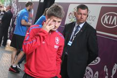 Česká fotbalová reprezentace před utkáním ve čtvrtfinále Eura 2012 s Portugalskem