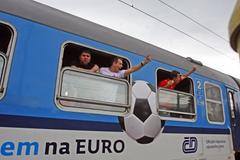 Vlakem na Euro 2012 (fanoušek)