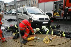 Zaklíněný motorkář