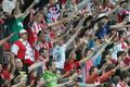 Fanoušci Slavie v utkání Slavia - Hradec
