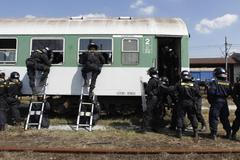 Chuligáni ve vlaku - nácvik