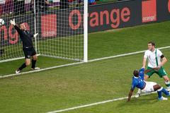 VIDEO Důležité situace ze zápasu Itálie - Irsko