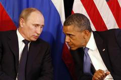 Vladimir Putin a Barack Obama v mexickém Los Cabos