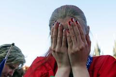 Tak fanoušci sledovali na Staroměstském náměstí semifinále MS Česko - Slovensko