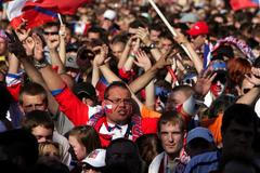 hokej Česko-Slovensko na Staroměstském náměstí