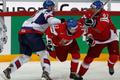Michal Sersen, Petr Koukal a Petr Nedvěd v semifinále MS Česko - Slovensko