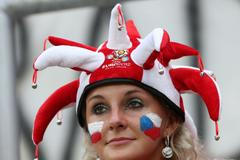 Fanoušek na utkání Česko - Polsko
