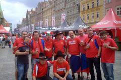 Česko-polská družba ve Vratislavi před vzájemným zápasem