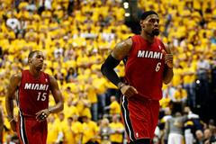 LeBron a Chalmers v play off NBA 2012