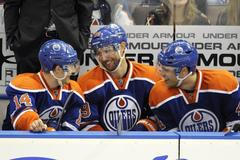 Střídačka Edmontonu Oilers