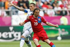 Petr Jiráček v utkání Řecko - Česká republika na Euru 2012