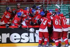 Česká radost ve čtvrtfinále MS Švédsko - Česko