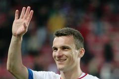 David Lafata na utkání ČR-Maďarsko