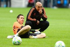 Finále Ligy mistrů, Chelsea - Bayern, trénink